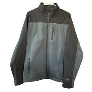Free Country Jacket Coat Softshell Full Zip Men's Size M Medium Black Activewear